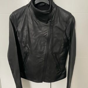 Mackage Black Leather Moto Jacket